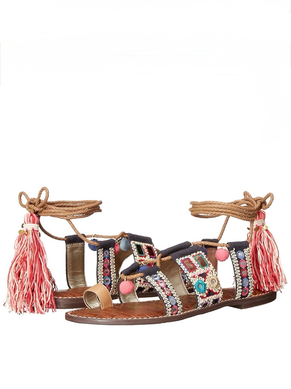 Sam Edelman Women's Gretchen Gladiator Sandal, 8 M US Embellished Multicolor
